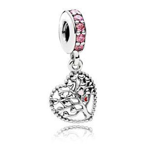Retired Pandora Tree of Love Heart Dangle Charm